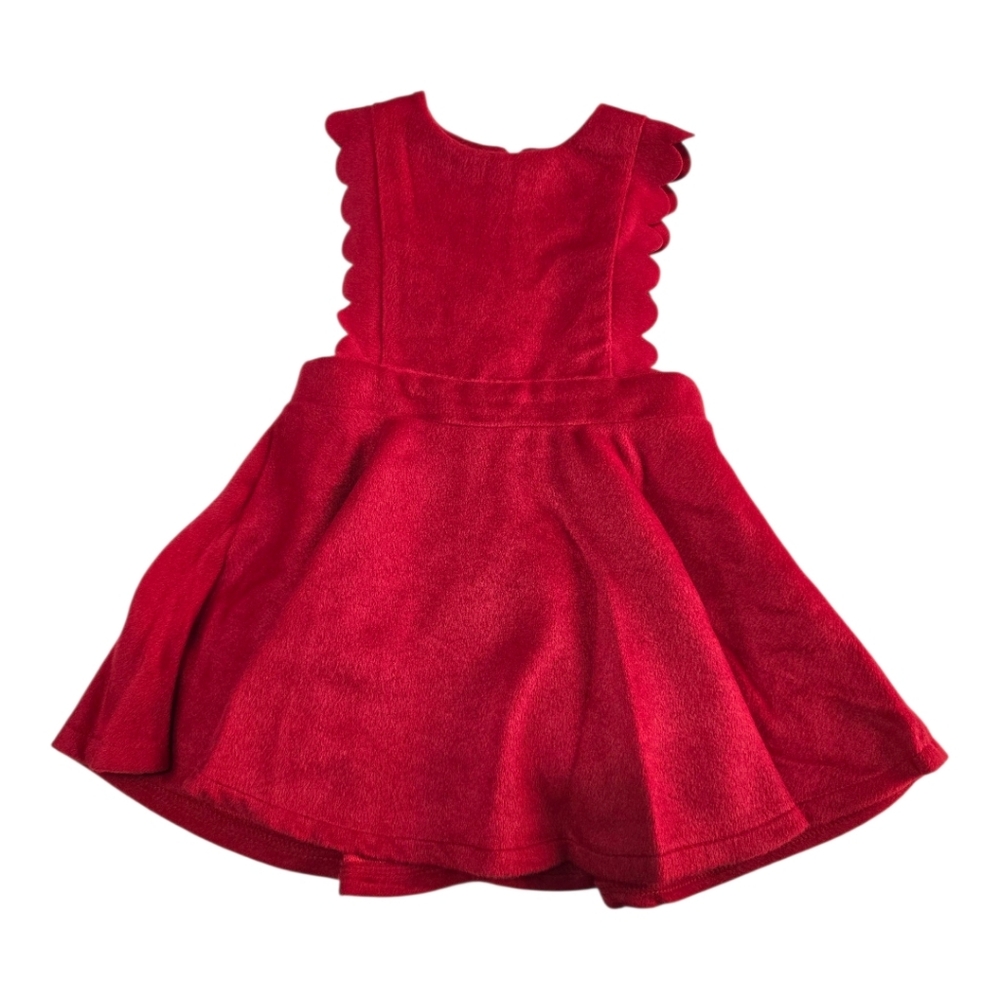 Cigirls Red Scalloped Sleeveless Dress